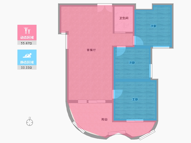 云南省-临沧市-金柏之春-80.72-户型库-动静分区