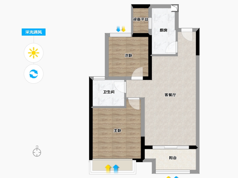 江苏省-徐州市-万厘城-62.06-户型库-采光通风