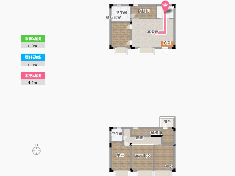 湖北省-武汉市-环球融创梓山湖未来城-90.82-户型库-动静线