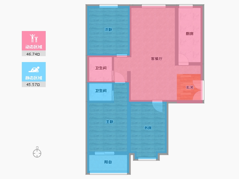 河北省-廊坊市-卓立金领域-81.68-户型库-动静分区