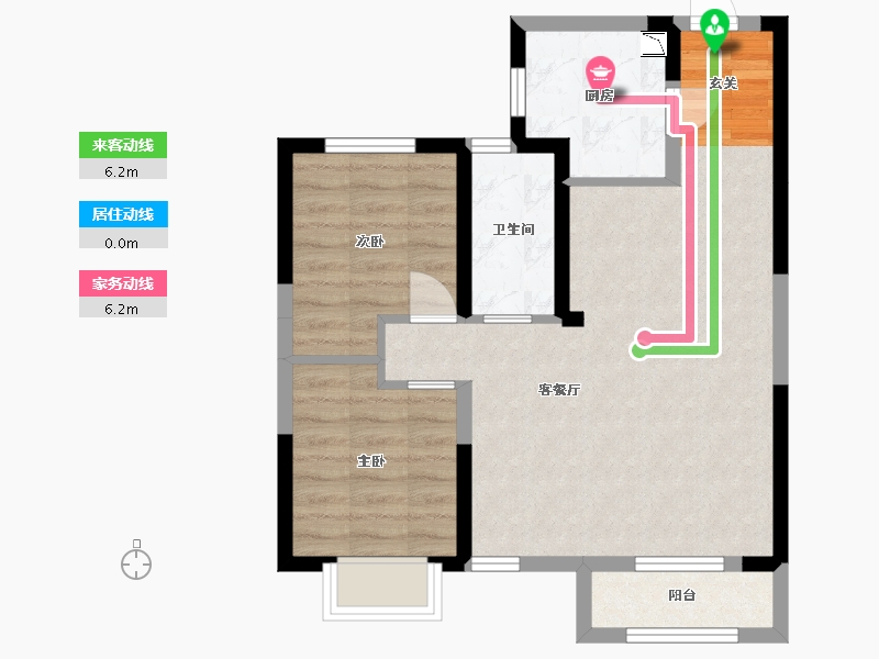 河北省-廊坊市-泰禾廊坊拾景园-62.89-户型库-动静线