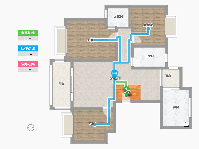 江西省-九江市-汇金华府-88.84-户型库-动静线