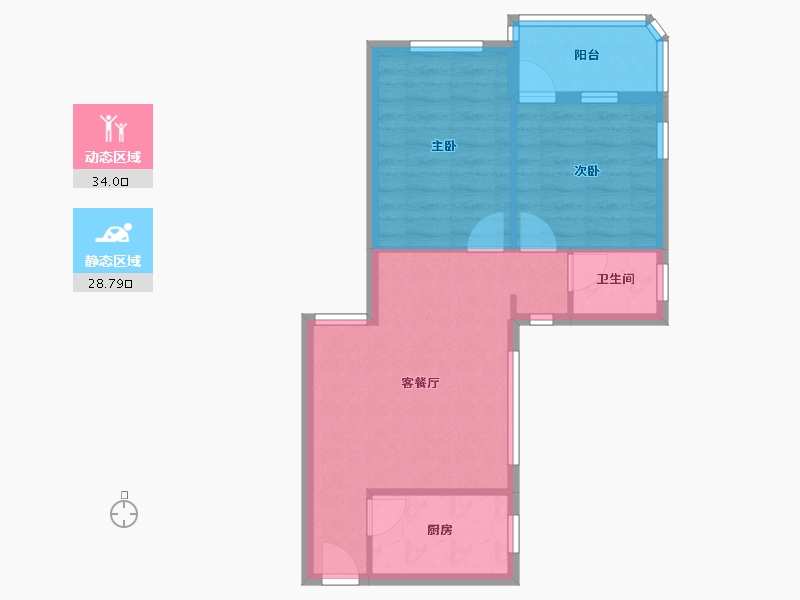 广东省-广州市-远洋天河东小区-56.12-户型库-动静分区