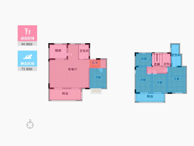 广西壮族自治区-南宁市-新城悦隽江山-146.40-户型库-动静分区