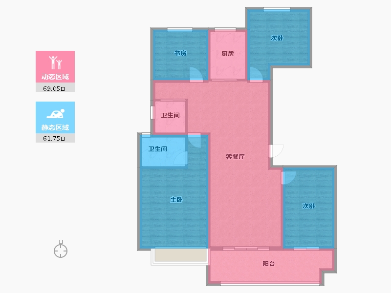 山东省-菏泽市-佳和雅园-117.60-户型库-动静分区