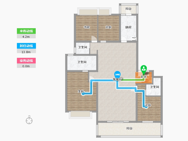 广西壮族自治区-南宁市-阳光城江山�Z原-154.34-户型库-动静线