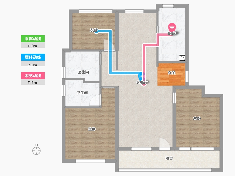 山东省-青岛市-融创・影都壹�-98.78-户型库-动静线