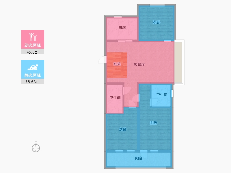 山东省-青岛市-海尔产城创衡山学府-92.80-户型库-动静分区