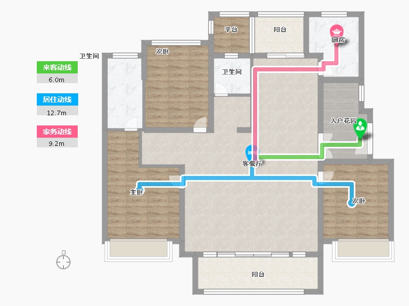 河北省-邢台市-德贤府-124.00-户型库-动静线