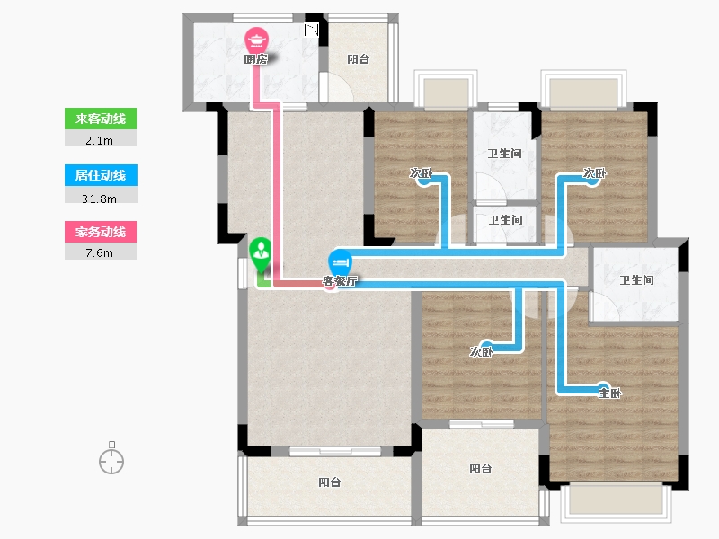 湖北省-恩施土家族苗族自治州-建始・众信・悦融湾-116.59-户型库-动静线