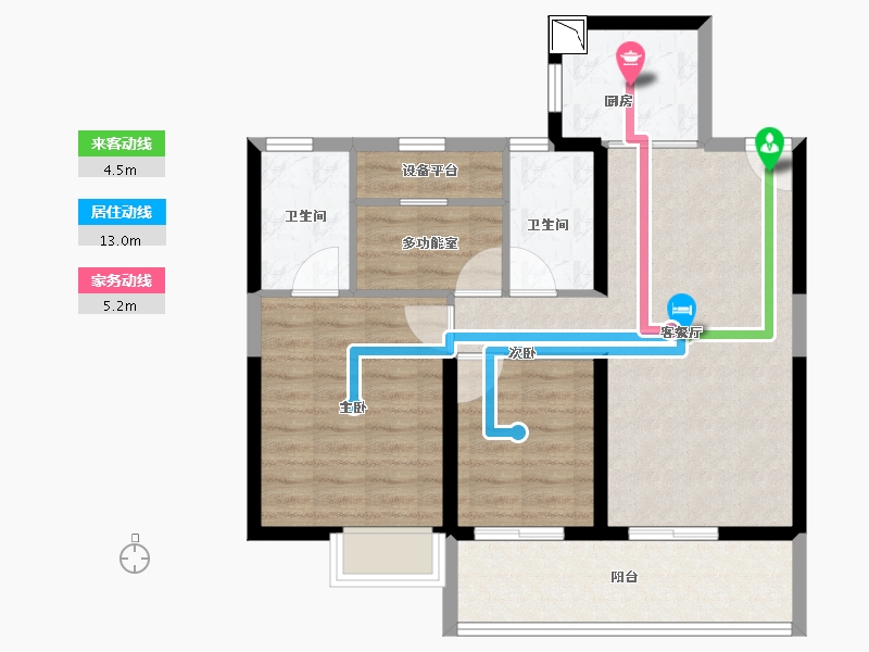 江西省-九江市-时代广场-79.00-户型库-动静线