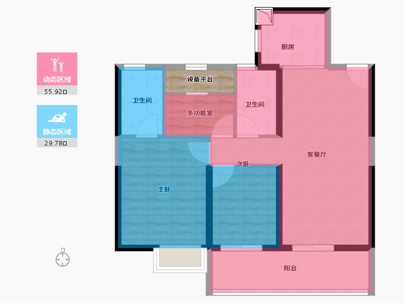 江西省-九江市-时代广场-79.00-户型库-动静分区