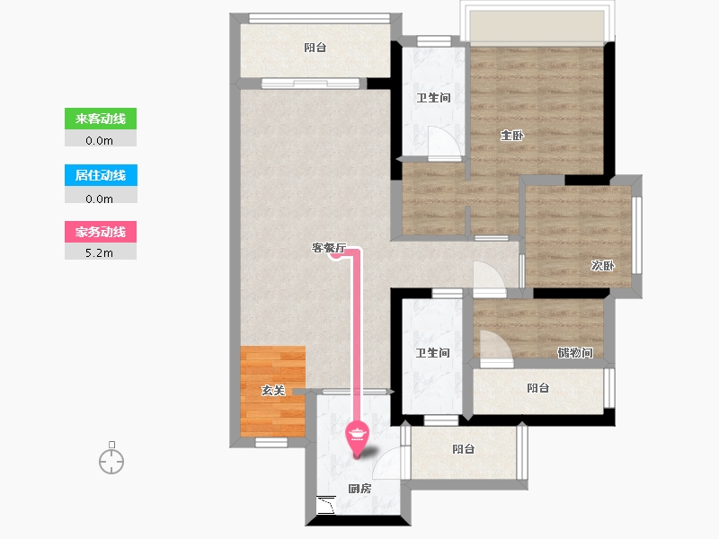 广东省-佛山市-朝安金茂悦-79.21-户型库-动静线