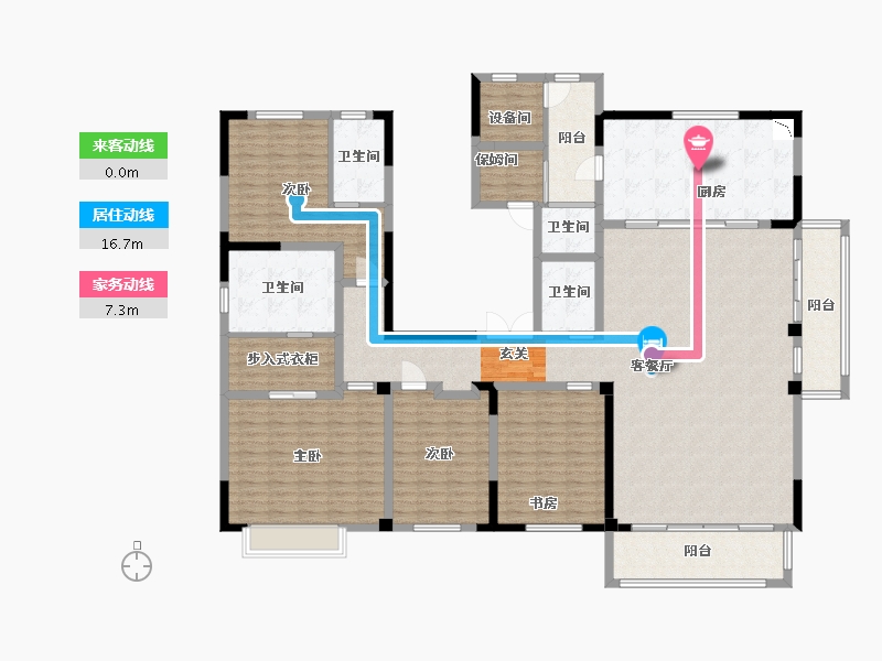 四川省-宜宾市-淮海名邸-212.00-户型库-动静线