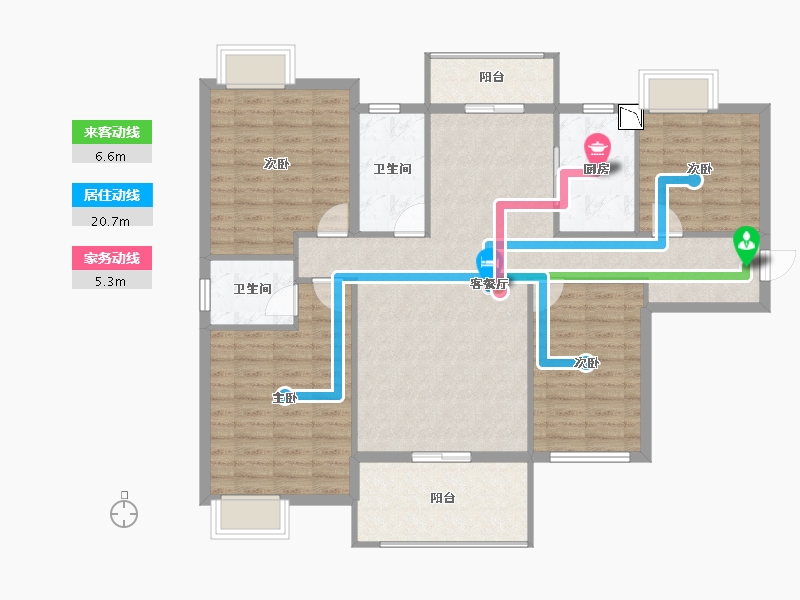 湖北省-孝感市-嘉国铭座-116.00-户型库-动静线