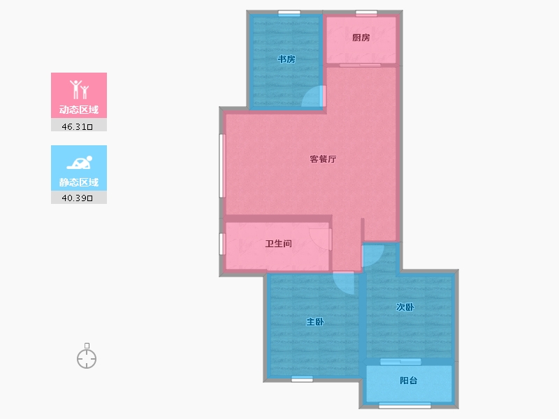 山东省-烟台市-嘉麟世纪华府-77.06-户型库-动静分区