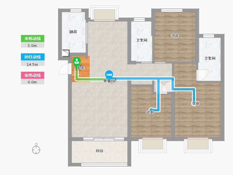 福建省-漳州市-国贸天成-91.17-户型库-动静线