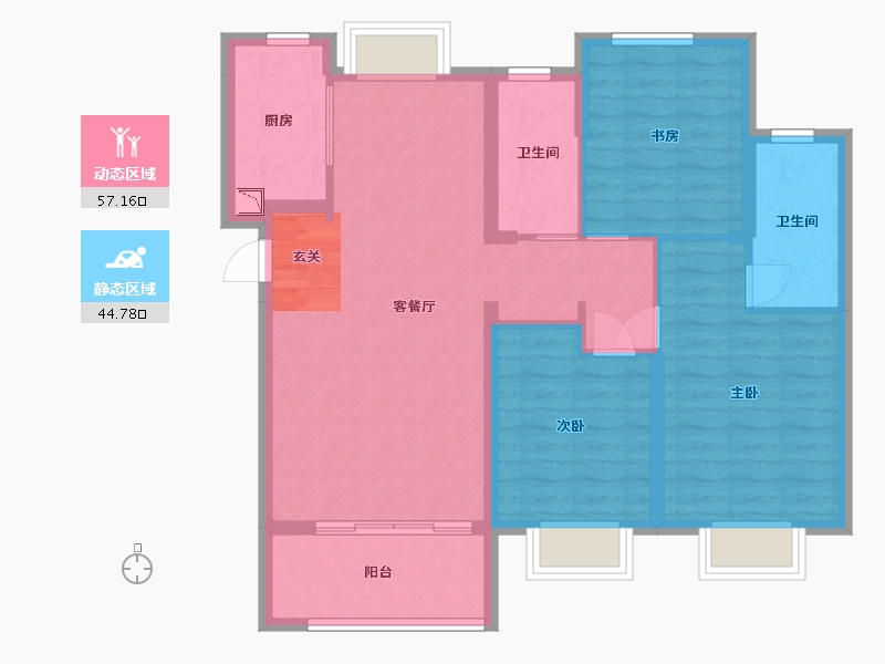 福建省-漳州市-国贸天成-91.17-户型库-动静分区