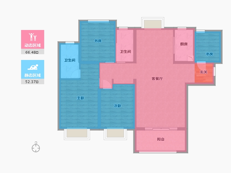 福建省-漳州市-国贸天成-106.35-户型库-动静分区