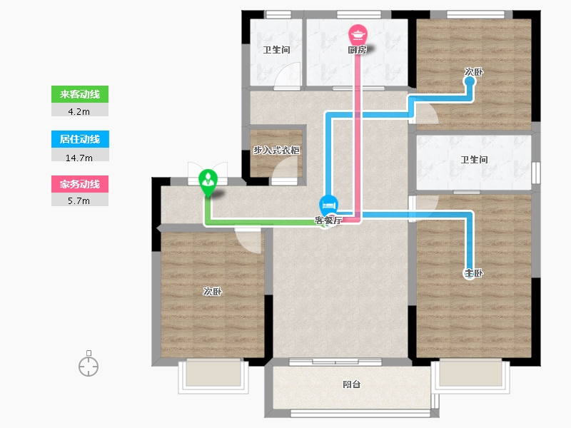 山东省-济南市-万象东方-101.40-户型库-动静线