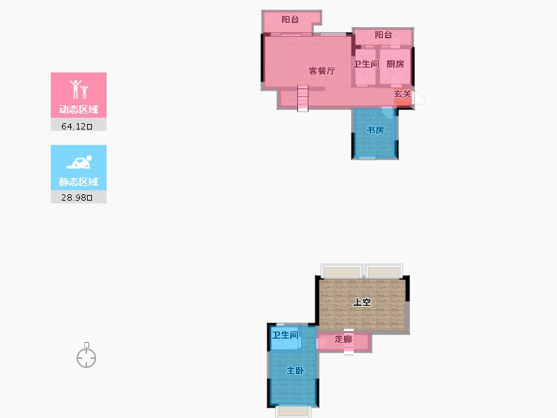 四川省-广安市-和喜・公园学府-102.89-户型库-动静分区