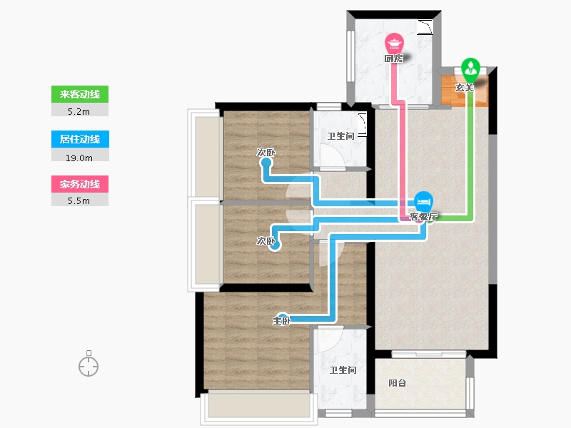 广东省-惠州市-灿邦珑廷-75.66-户型库-动静线