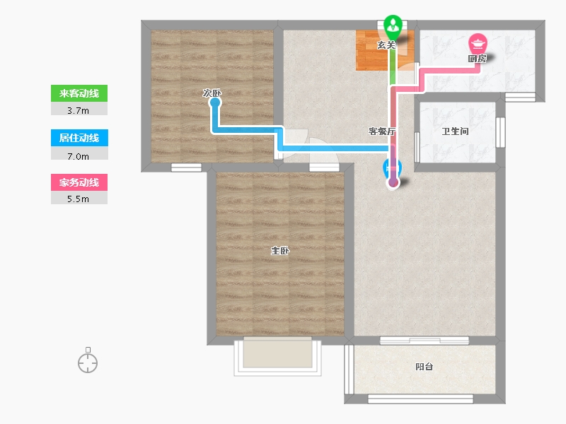 河北省-石家庄市-润江正定壹�院-72.00-户型库-动静线