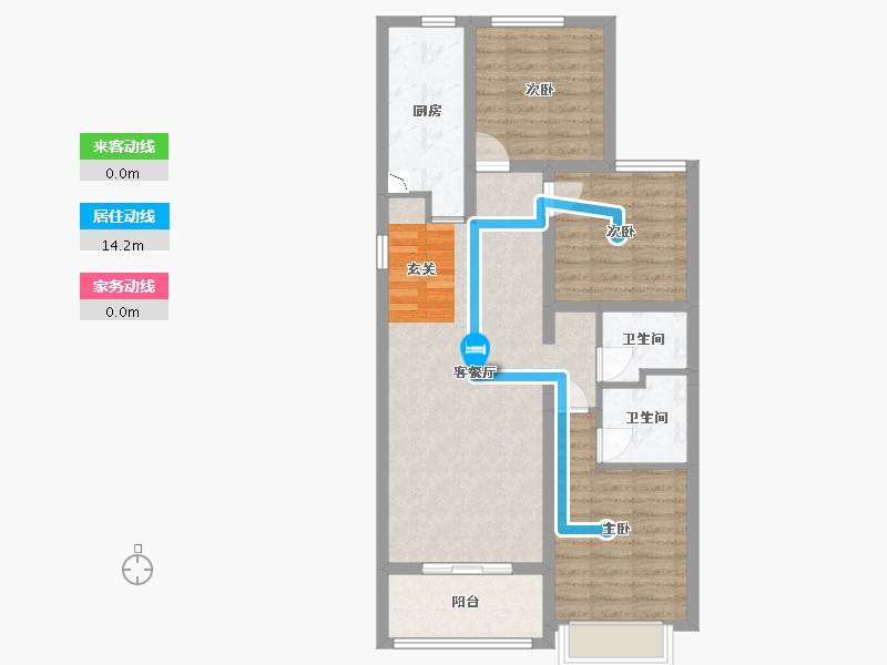 河北省-石家庄市-融创财富壹号-82.47-户型库-动静线