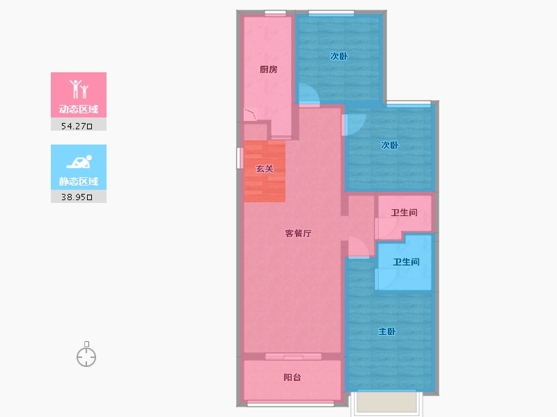 河北省-石家庄市-融创财富壹号-82.47-户型库-动静分区