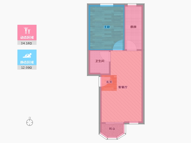 北京-北京市-美然绿色家园-40.96-户型库-动静分区