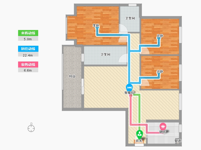 湖北省-武汉市-花桥天下-110.39-户型库-动静线