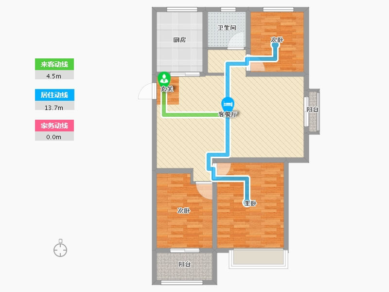 山东省-潍坊市-寿光市英伦公馆-89.37-户型库-动静线