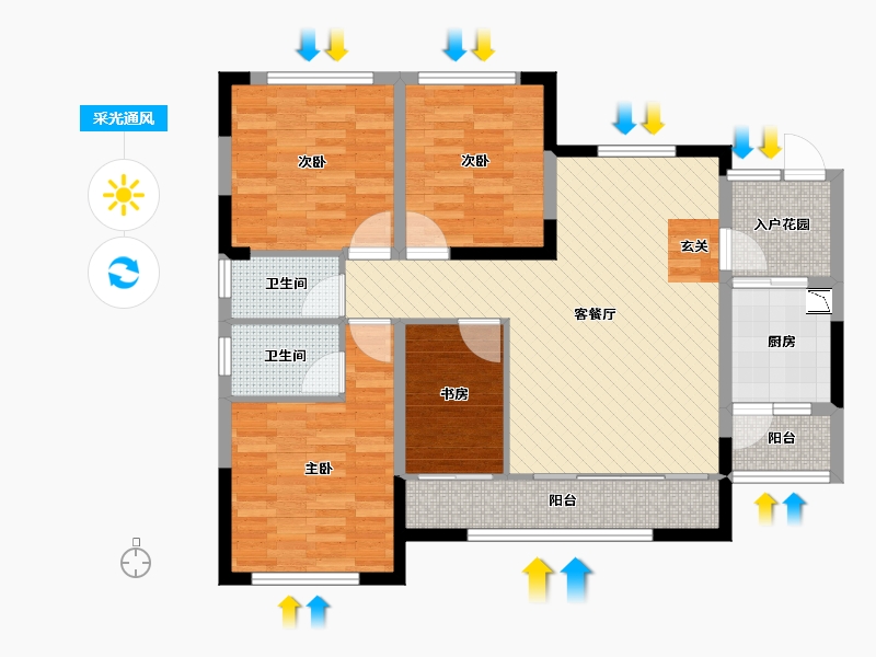 四川省-广元市-江南半岛-94.97-户型库-采光通风