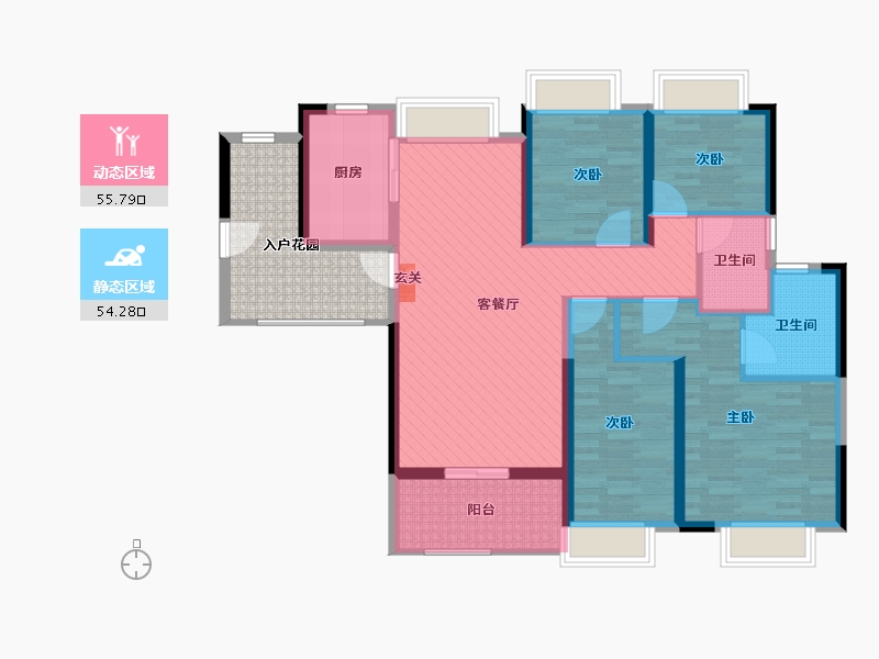 广东省-肇庆市-敏捷城-107.81-户型库-动静分区