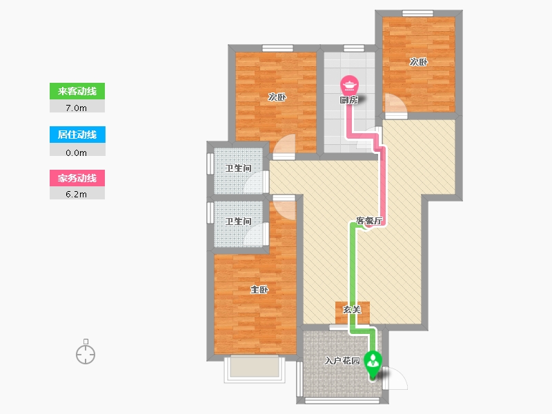 河北省-邢台市-友谊花苑-90.97-户型库-动静线