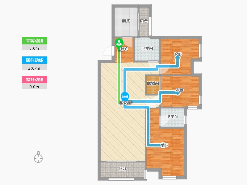 河南省-郑州市-大观国际-90.21-户型库-动静线