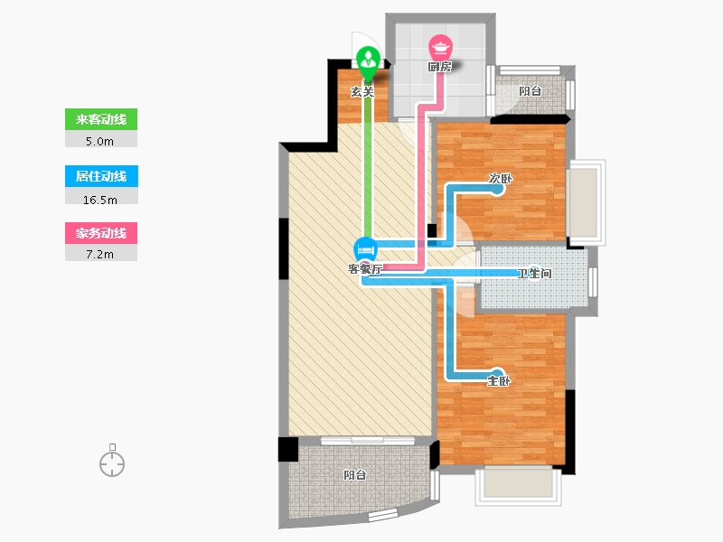 湖北省-武汉市-水映澜湾-78.75-户型库-动静线