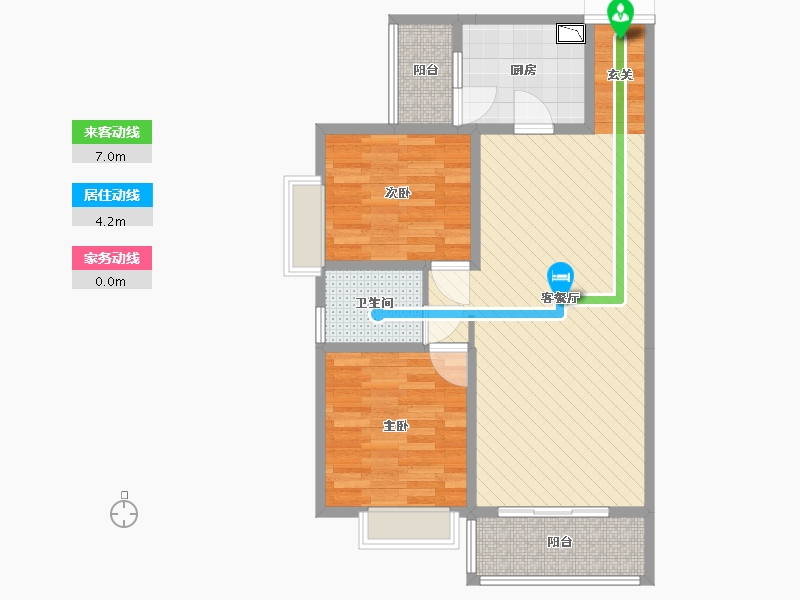 云南省-玉溪市-万和家园-70.59-户型库-动静线