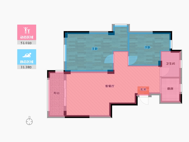 浙江省-湖州市-德清宝塔山家园-73.28-户型库-动静分区