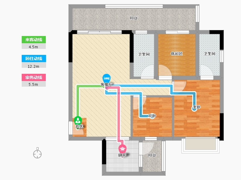 广东省-肇庆市-江南名庭-79.80-户型库-动静线