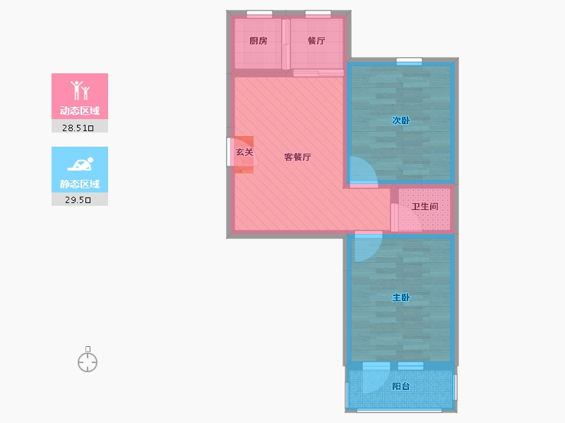 福建省-福州市-金城住宅小区-25栋-49.35-户型库-动静分区