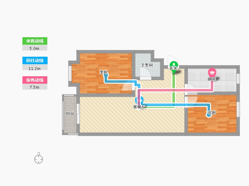 山西省-忻州市-利民小区-62.40-户型库-动静线