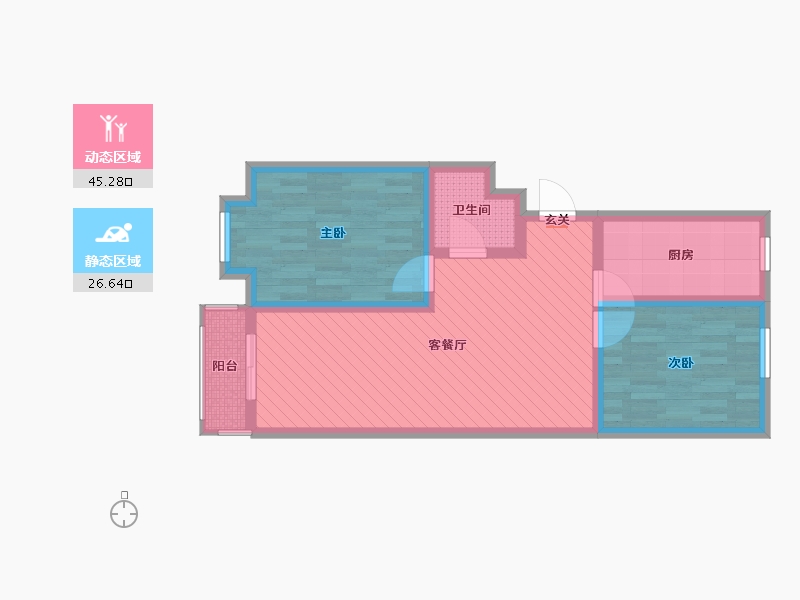 山西省-忻州市-利民小区-62.40-户型库-动静分区