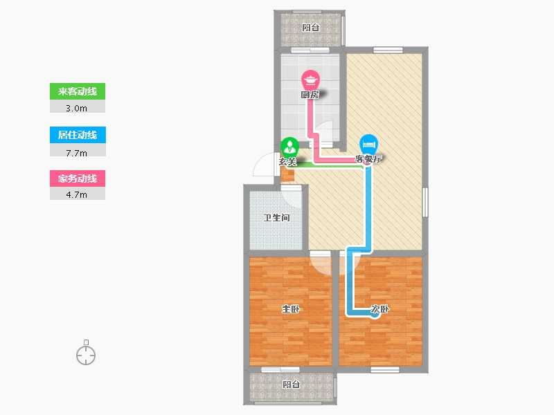 河北省-邯郸市-空港幸福苑-80.80-户型库-动静线