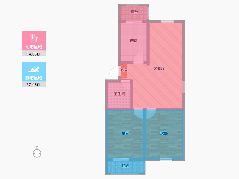 河北省-邯郸市-空港幸福苑-80.80-户型库-动静分区