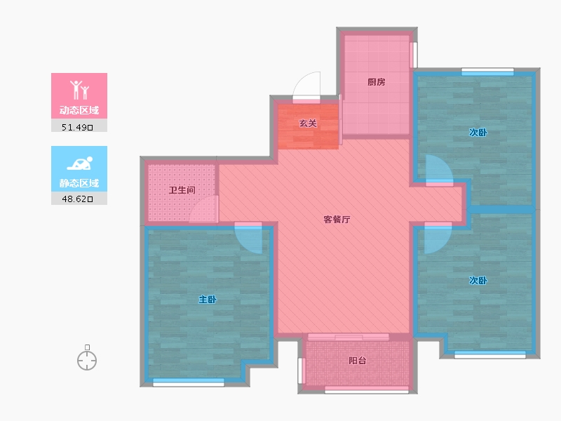 山东省-青岛市-海创尚居-88.00-户型库-动静分区