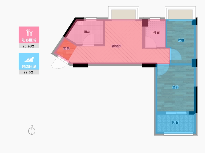 福建省-福州市-螺洲新城-41.60-户型库-动静分区