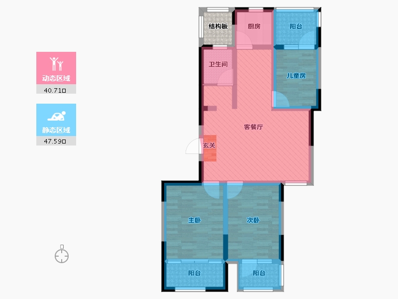 山东省-烟台市-锦和城-78.26-户型库-动静分区