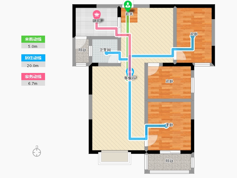 甘肃省-庆阳市-锦绣城-89.18-户型库-动静线