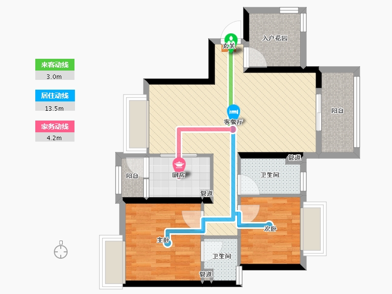 广东省-珠海市-珠海奥园广场-66.88-户型库-动静线